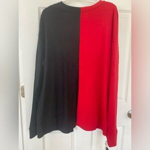 Jaywalker NWT Oversized Asymmetrical Spliced Color block Shirt